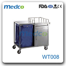 Trolley de resíduos de enfermagem de aço inoxidável WT008